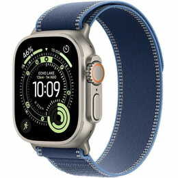 Смарт-часы Apple Watch Ultra 3 GPS + Cellular 49mm Natural Titanium Case with Blue/Bright Blue Trail Loop - M/L (MEWU4QP/A)