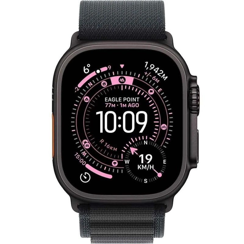 Смарт-часы Apple Watch Ultra 3 GPS + Cellular 49mm Black Titanium Case with Black Alpine Loop - Small (MF0Q4QP/A)