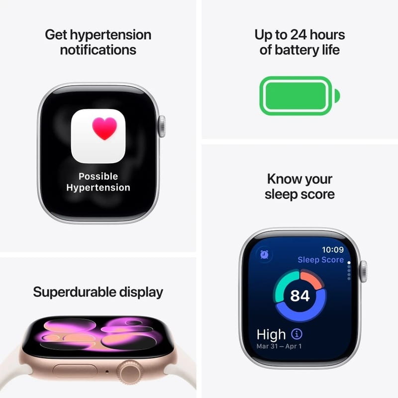 Смарт-годинник Apple Watch Series 11 GPS 46mm Space Grey Aluminium Case with Black Sport Band - M/L (MEV44RK/A)