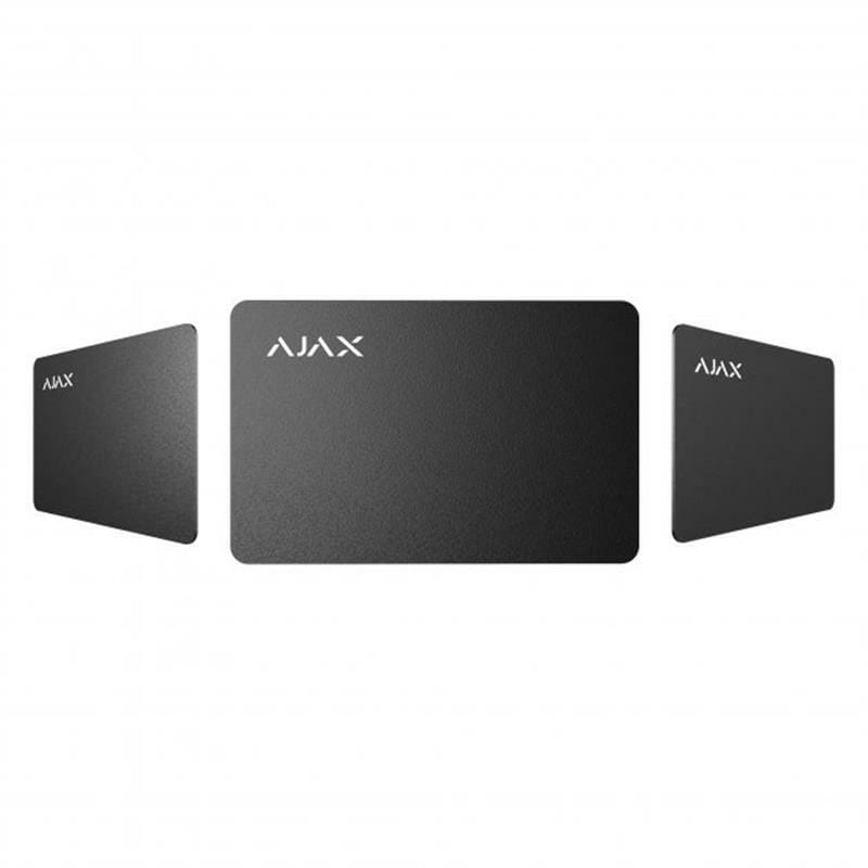 Безконтактна картка Ajax Pass Black для клавіатури KeyPad Plus