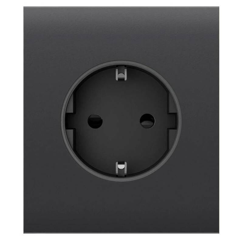 Центральна панель для вбудованої розетки Ajax CenterCover for Outlet Basic Graphite