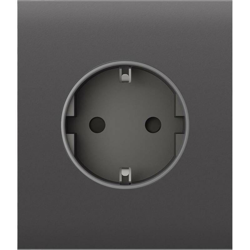 Центральна панель для вбудованої розетки Ajax CenterCover for Outlet Basic Grey
