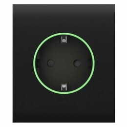 Центральна панель для вбудованої розетки Ajax CenterCover for Outlet smart, Jeweler Black
