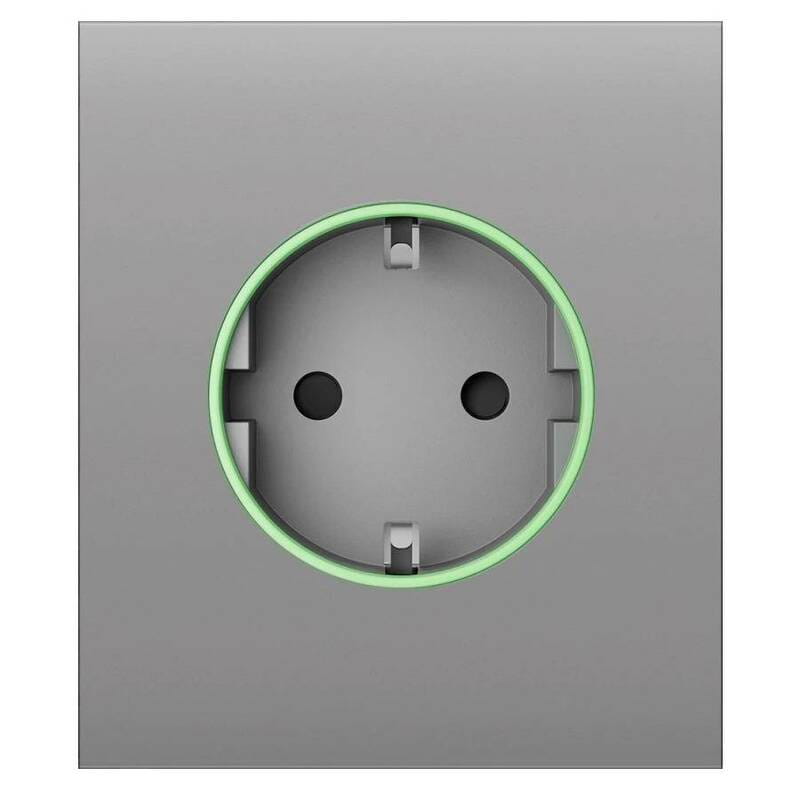 Центральна панель для вбудованої розетки Ajax CenterCover for Outlet smart, Jeweler Fog