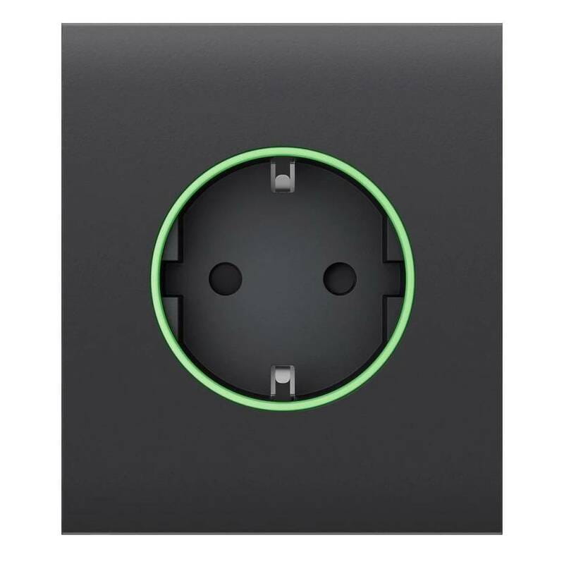 Центральная панель для встроенной розетки Ajax CenterCover for Outlet smart, Jeweler Graphite