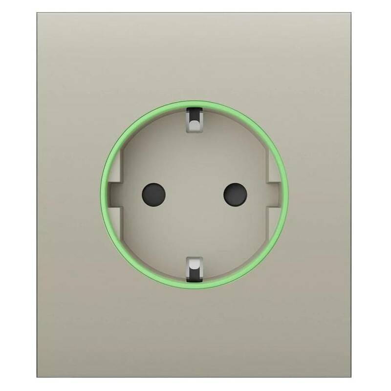 Центральная панель для встроенной розетки Ajax CenterCover for Outlet smart, Jeweler Ivory