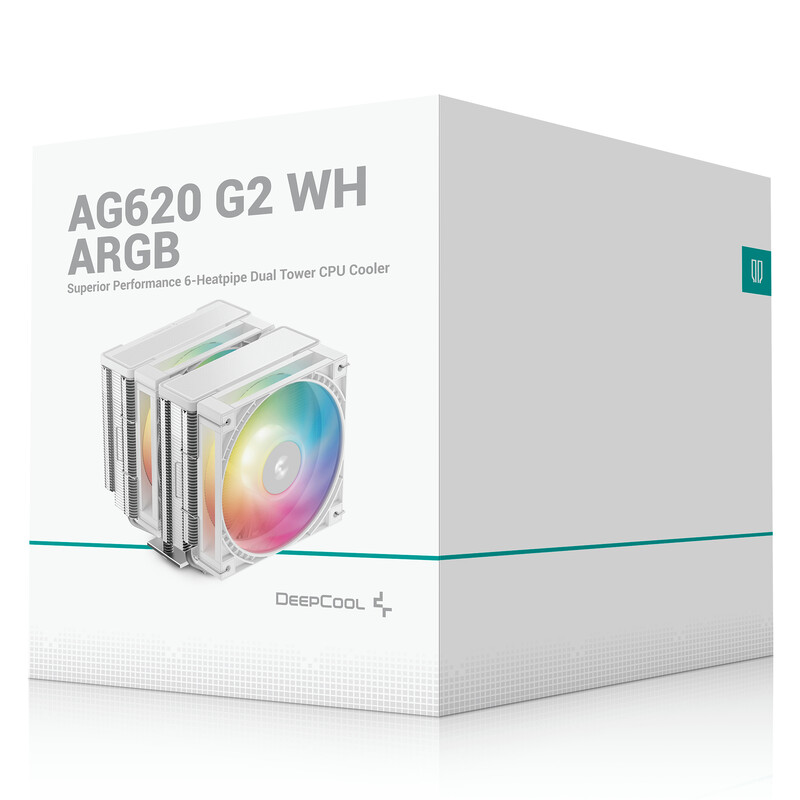 Кулер процессорный DeepCool AG620 G2 WH ARGB (R-AG620-WHAMMG2-G)