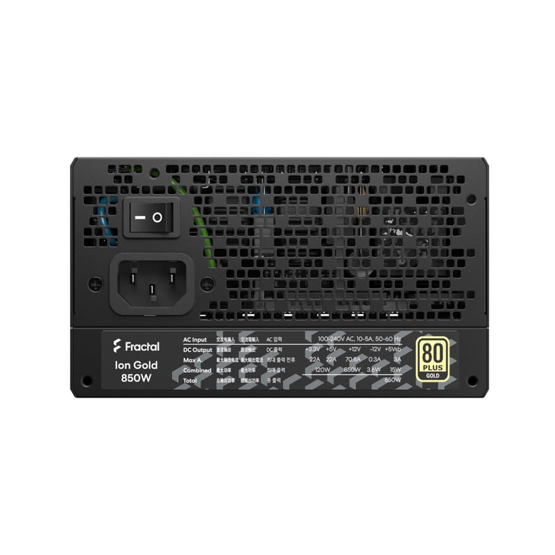 Блок живлення Fractal Design Ion 3 Gold 850W Black (FD-P-IA3G-850-EU)