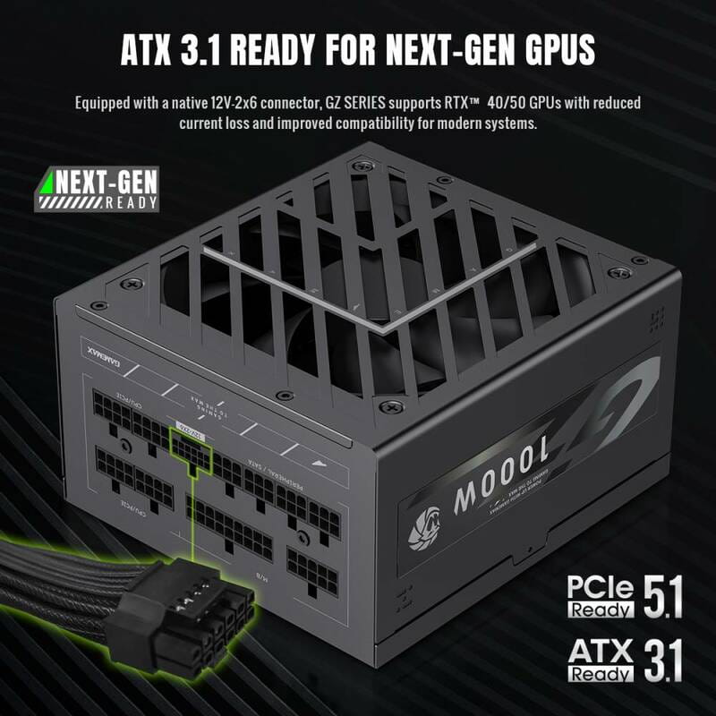 Блок питания GameMax GZ 1000G Black 1000W