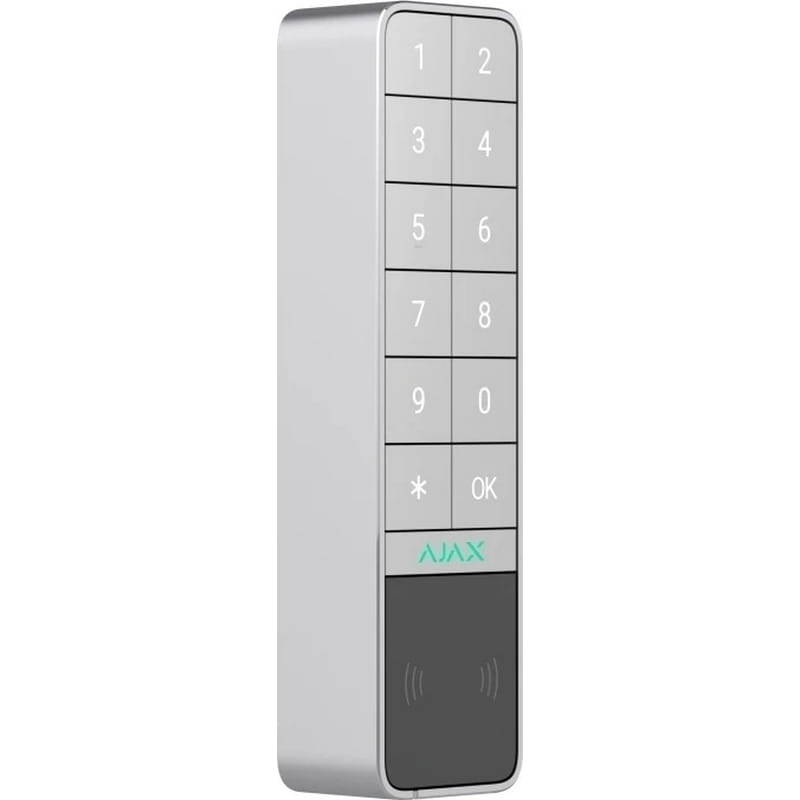 Бездротова клавіатура Ajax KeyPad Outdoor Jeweller (8EU) ASP White (99967.286.WH1)