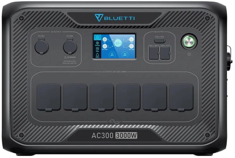 Зарядная станция Bluetti AC300 + аккумуляторный модуль B500K, 3000W, 5120Wh, LiFePO4