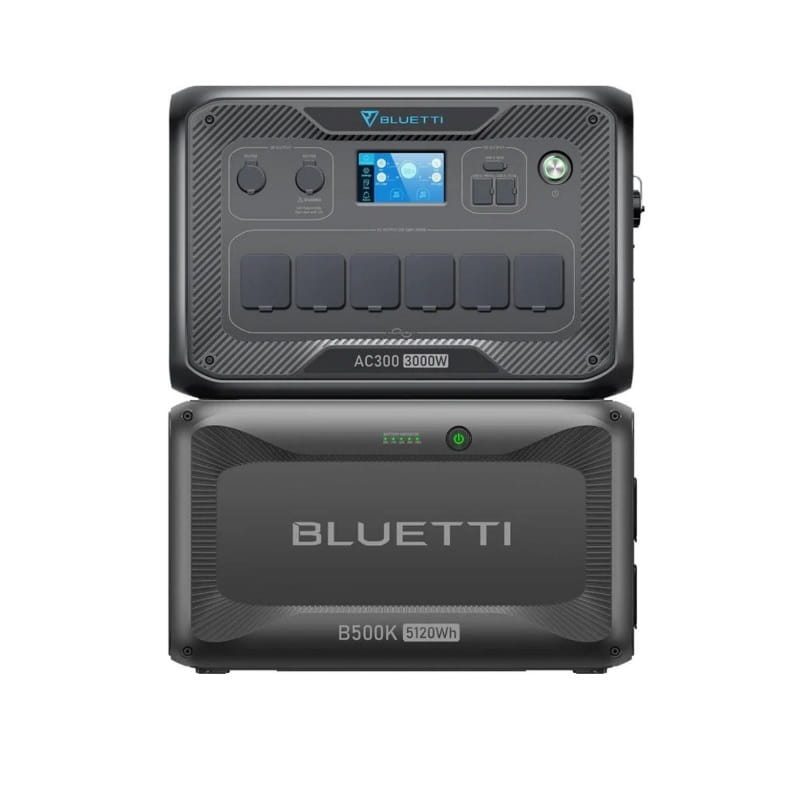 Зарядная станция Bluetti AC300 + аккумуляторный модуль B500K, 3000W, 5120Wh, LiFePO4
