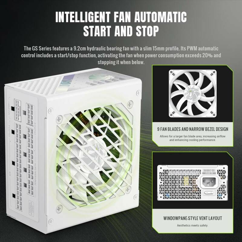 Блок живлення GameMax GS 750G V25 White 750W