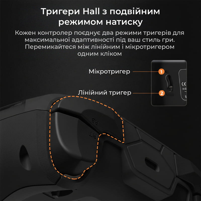 Геймпад Ajazz GP100 RGB Black