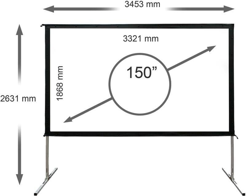 Проекційний екран Elite Screens 150" (332х187, 16:9) (OMS150H2)