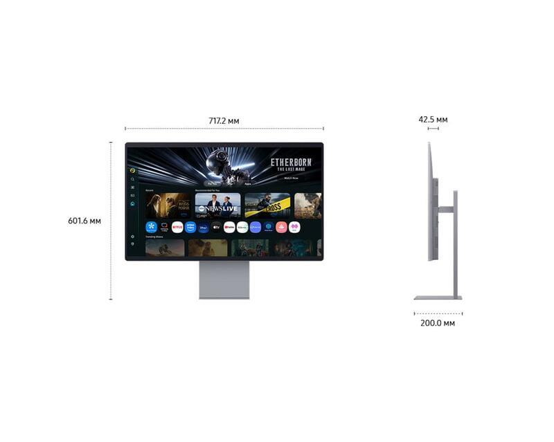 Монітор Samsung 32" Smart M9 (LS32FM902SZXUA) QD-OLED Black 165Hz