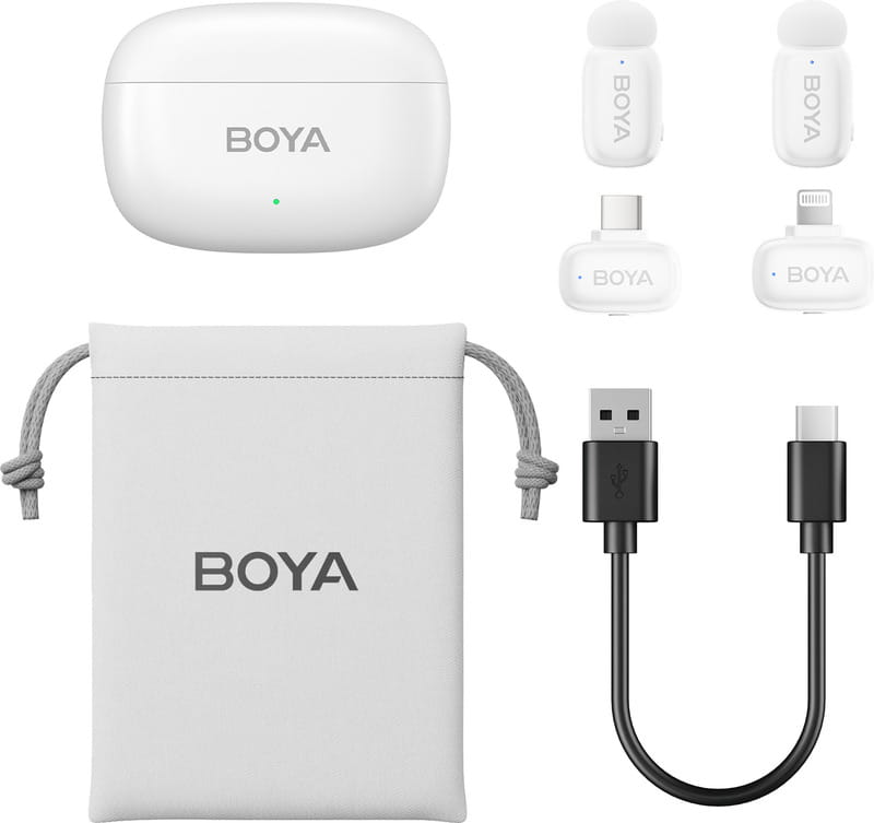 Мікрофон BOYA mini-13 Type-C/Lightning White