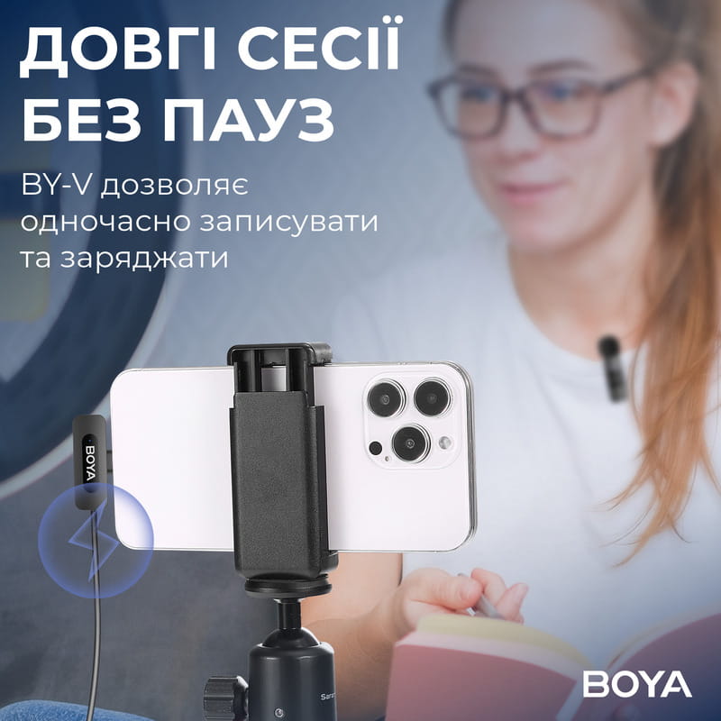Микрофон BOYA BY-V2 Lightning Black