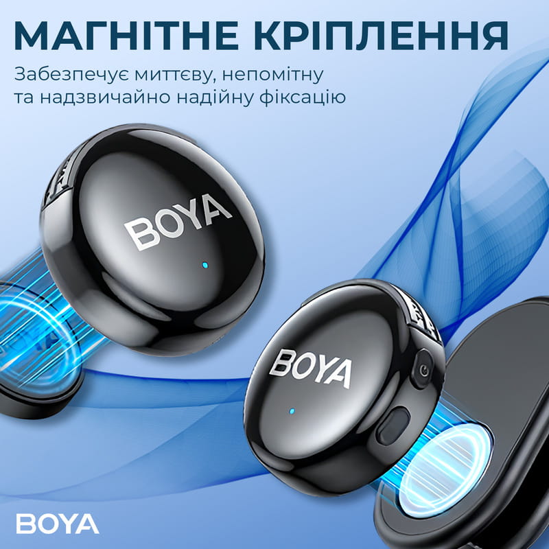 Мікрофон BOYA LINK 3-01 Type-C/TRS/Lightning Black
