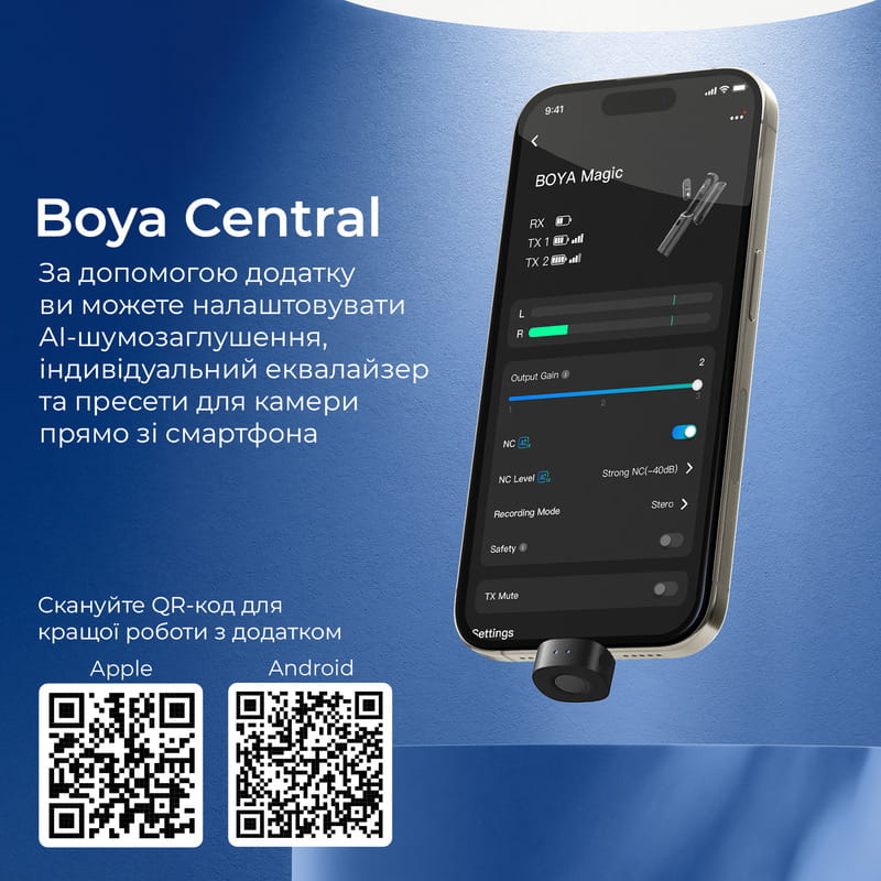 Мікрофон BOYA Magic-05 Type-C Black