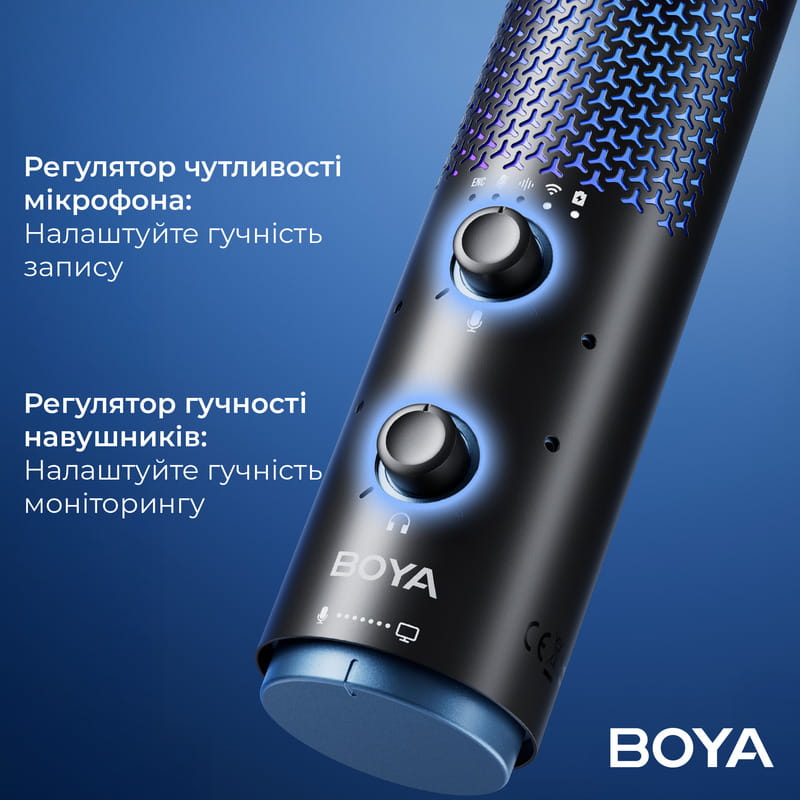 Микрофон BOYA K5-02 RGB Black