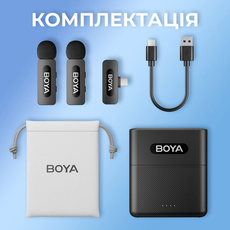 Микрофон BOYA BY-V35 TRS for camera Black