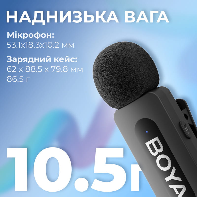 Микрофон BOYA BY-V35 TRS for camera Black