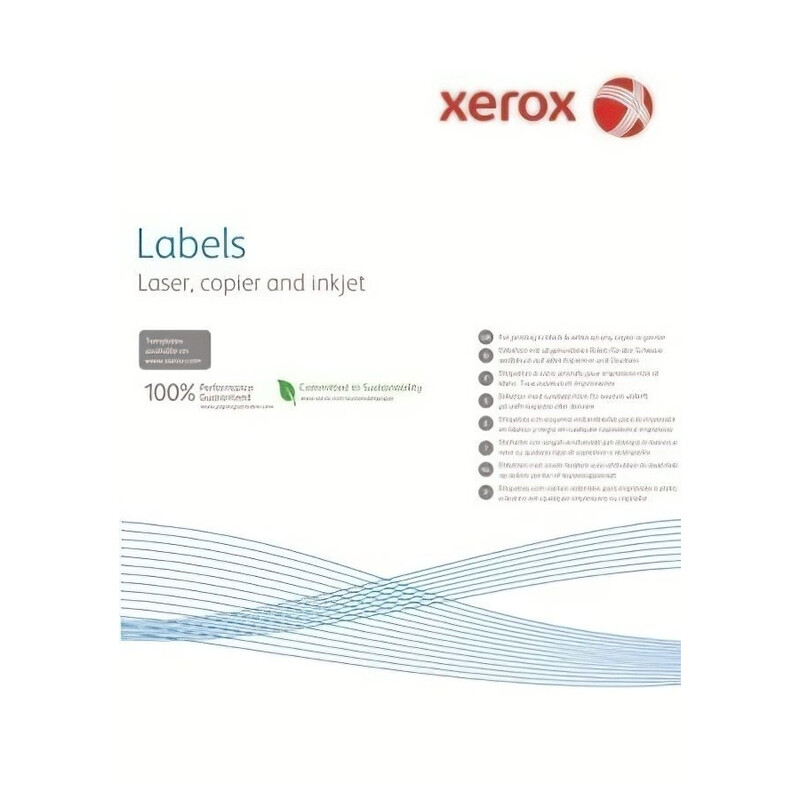 Наклейка Xerox (003R97402) Mono Laser 4UP (squared), 105x149mm, A4, 100л.