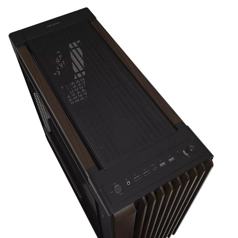 Корпус Asus ProArt PA602 Walnut Wood Tempered Glass Modern Black (90DC00J0-B09030)