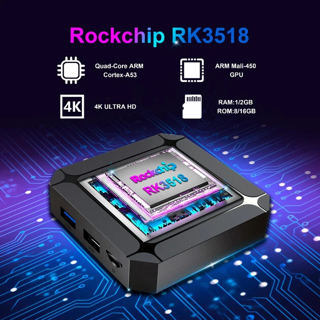 HD-медіаплеєр X96Q Android (RK3518/2GB/32GB)