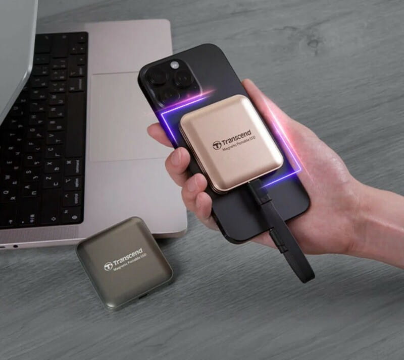 Накопичувач зовнішній SSD USB 3.2 Gen 2 Type-C 1TB Transcend ESD420G Champagne Gold (TS1TESD420G)