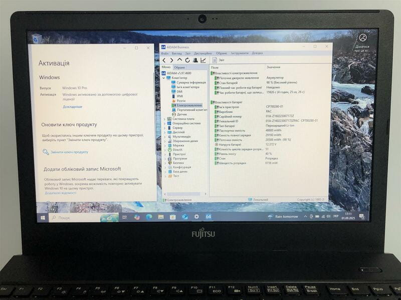 Ноутбук Fujitsu Lifebook A555 / 15.6" (1366х768) / i3-5005U / 8GB / 128GB SSD / Win10Pro - Б/в