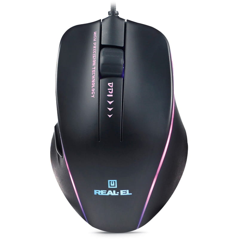 Мышь REAL-EL RM-747 Black (EL123200028)