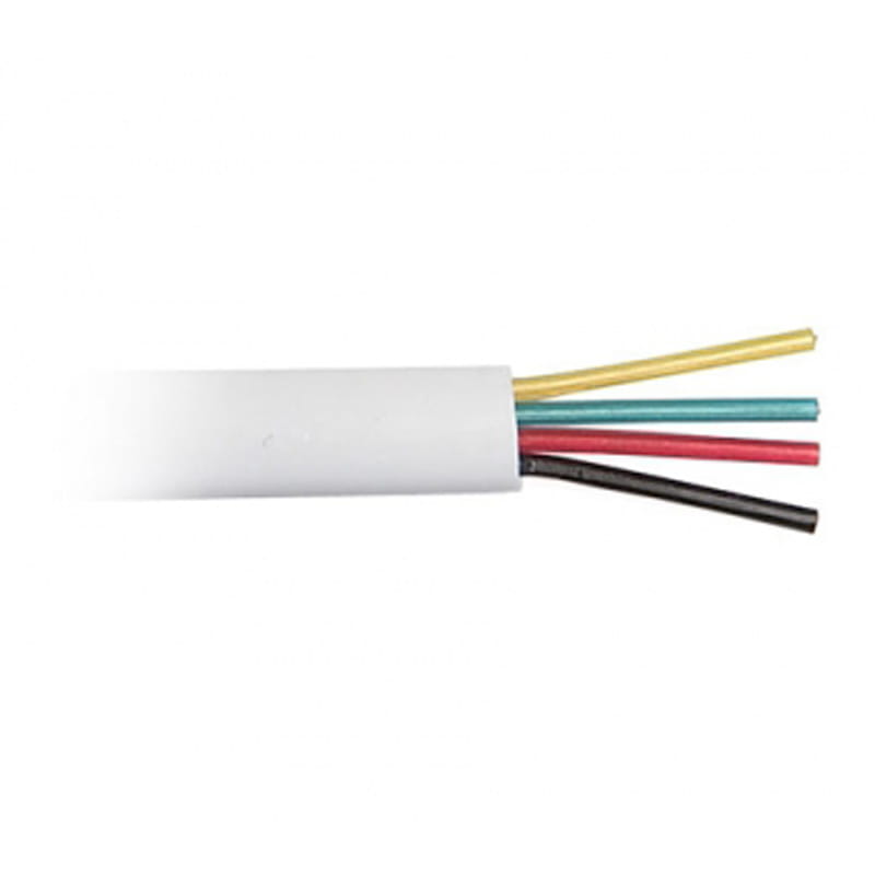 Кабель телефонный Atcom 100 м. CCS, 26AWG, 4 жилы, белый (10121)