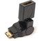 Фото - Перехідник PowerPlant (KD00AS1300) miniHDMI(AM)-HDMI(AF), 360 градусів, Black | click.ua