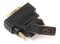 Фото - Перехідник PowerPlant (KD00AS1301) HDMI(AF)-DVI(AM), 360 градусів, Black | click.ua