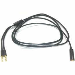 Кабель PowerPlant (DV00DV4057) 2х3.5mm(M)-3.5mm(F), 1.5м, Black