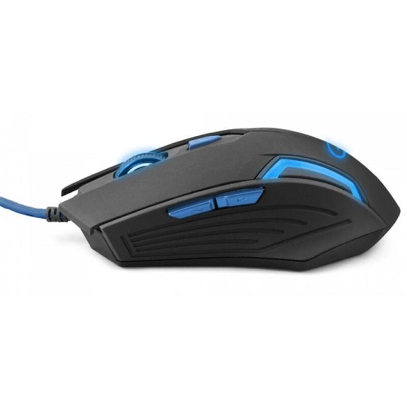 Мишка Esperanza EGM205B Fighter Black/Blue USB