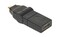 Фото - Перехідник PowerPlant (CA910618) microHDMI(AM)-HDMI(AF), 360 градусов, Black | click.ua