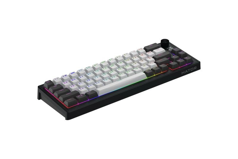 Клавіатура бездротова Hator Skyfall 65 Pro Wireless Grey/Black (HTK4160UA)
