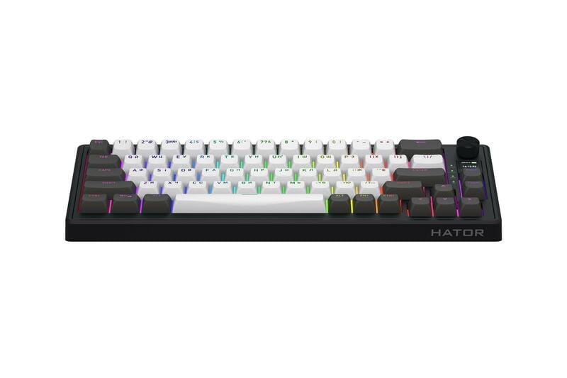 Клавіатура бездротова Hator Skyfall 65 Pro Wireless Grey/Black (HTK4160UA)