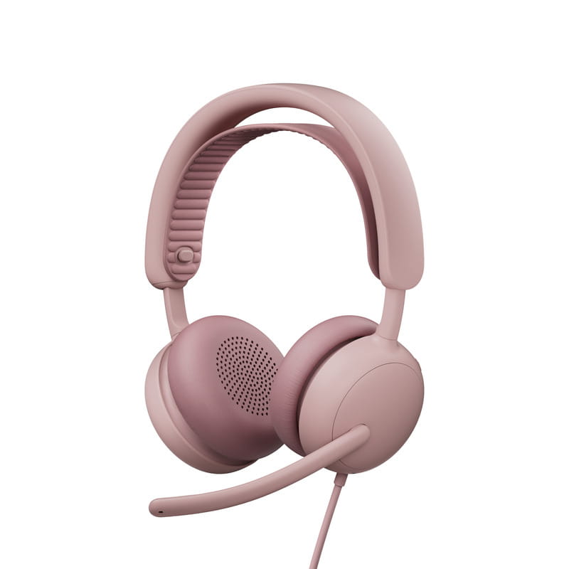 Гарнитура Logitech Zone Wired 2 USB Rose (981-001620)
