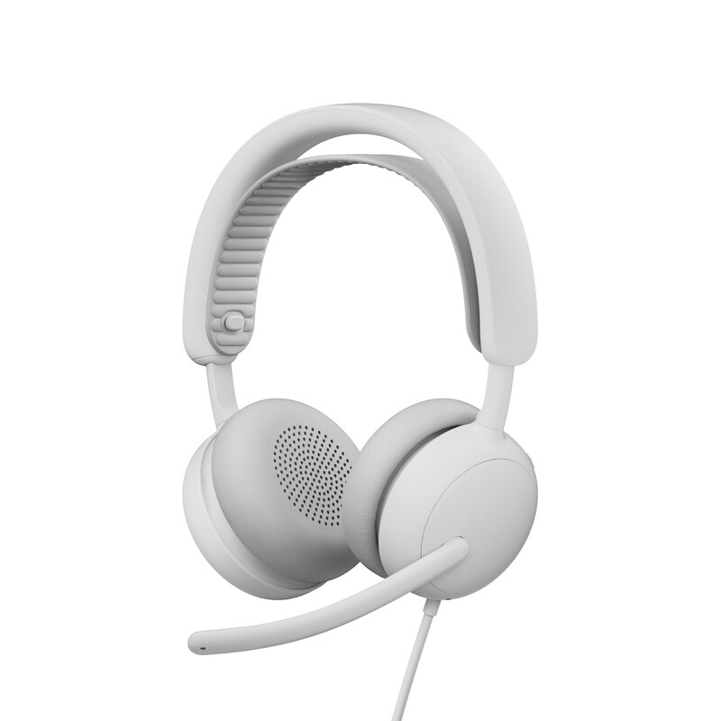 Гарнитура Logitech Zone Wired 2 USB Off-White (981-001621)