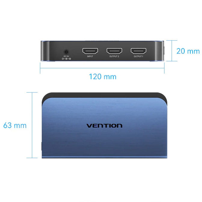 Сплиттер Vention HDMI 2.0 UHD 4K 60Hz (AKEL0-EU)