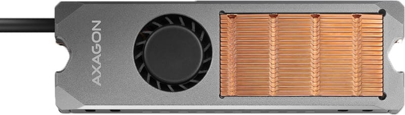 Радіатор охолодження для SSD Axagon M2 Silver (CLR-M2FAN)