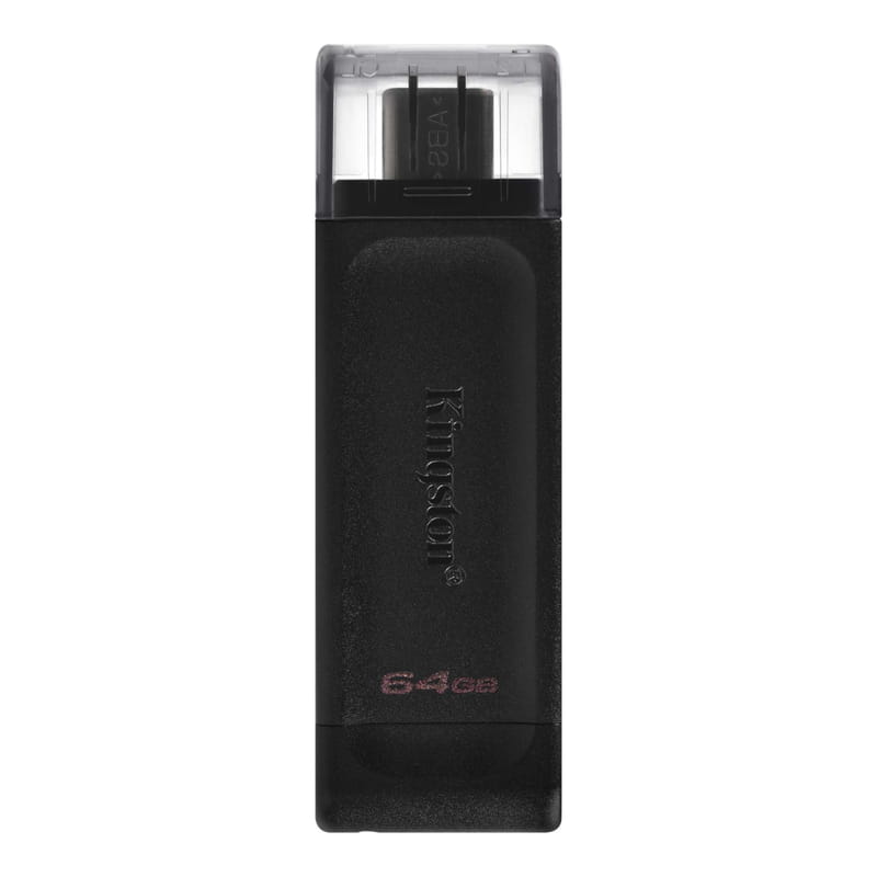 Флеш-накопитель USB3.2 256GB Type-C Kingston DataTraveler 70 Black (DT70/256GB)