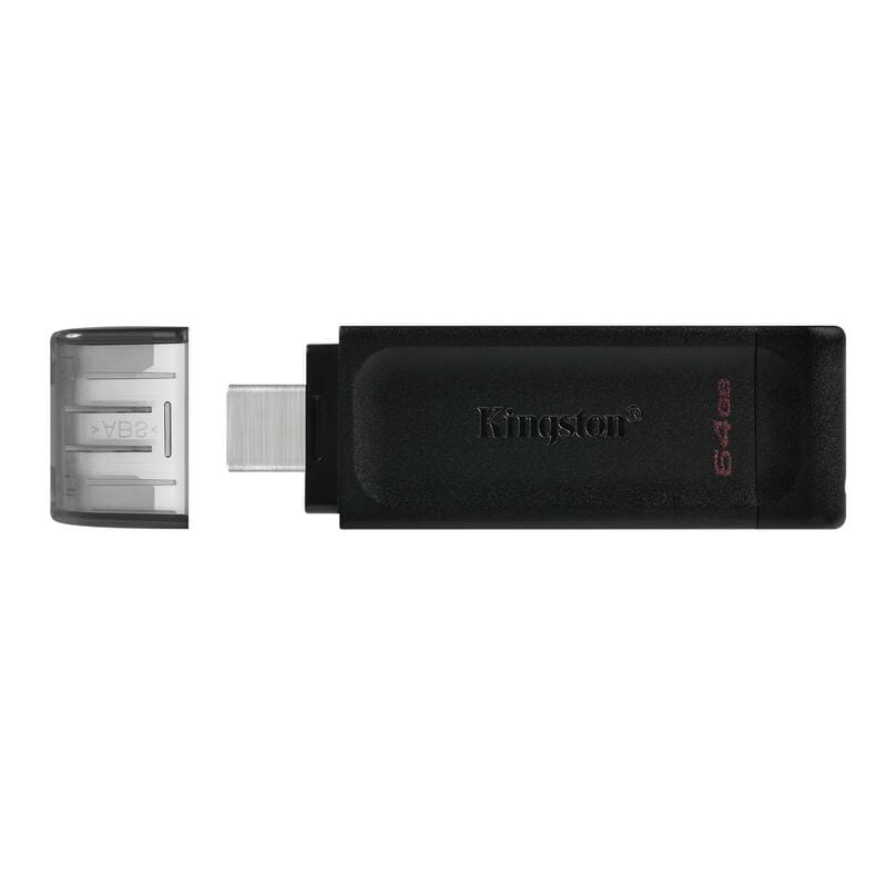 Флеш-накопитель USB3.2 256GB Type-C Kingston DataTraveler 70 Black (DT70/256GB)