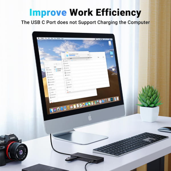 Концентратор USB Type-C Ugreen Black (CM806) 4xUSB-C 3.2 (35584)