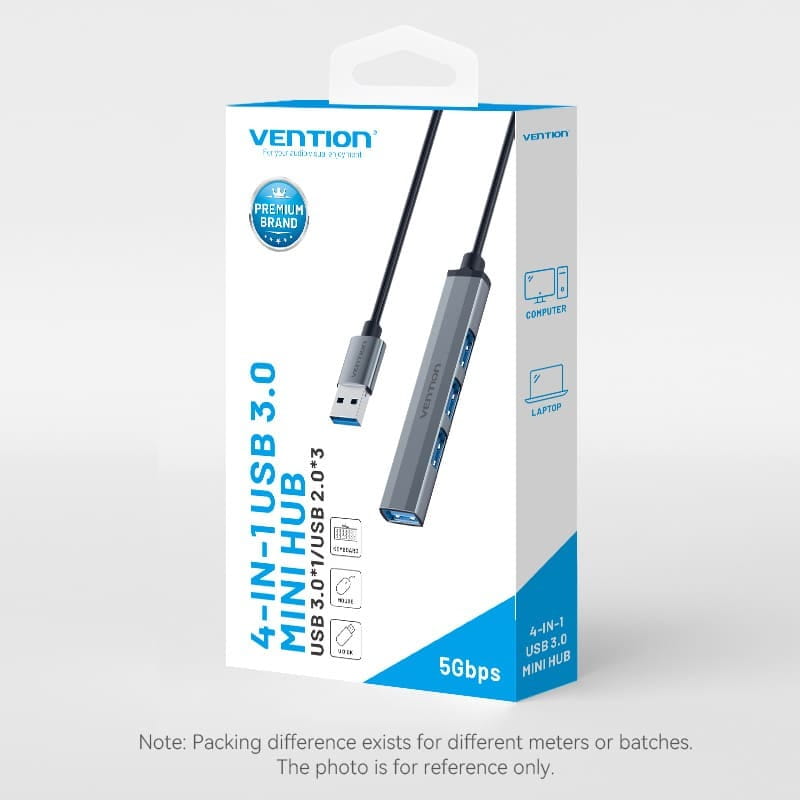 USB-хаб Vention CKOHB 4 ports Silver