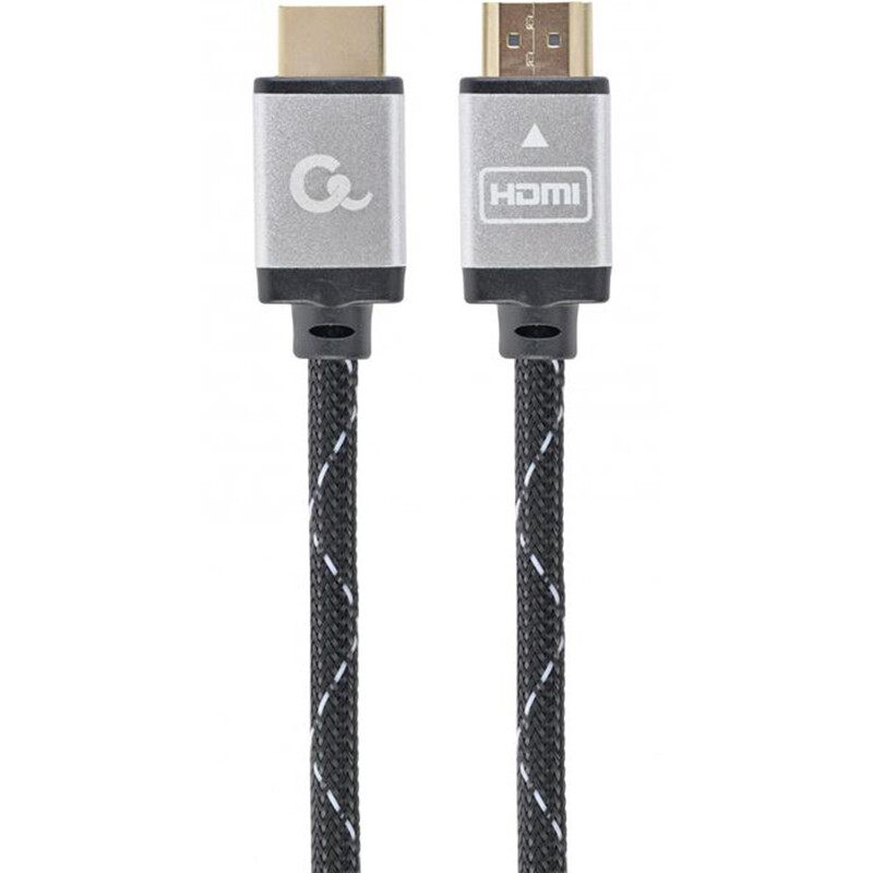 Кабель Cablexpert HDMI - HDMI V 2.0 (M/M), 3 м, чорний/сірий (CCB-HDMIL-3M) коробка